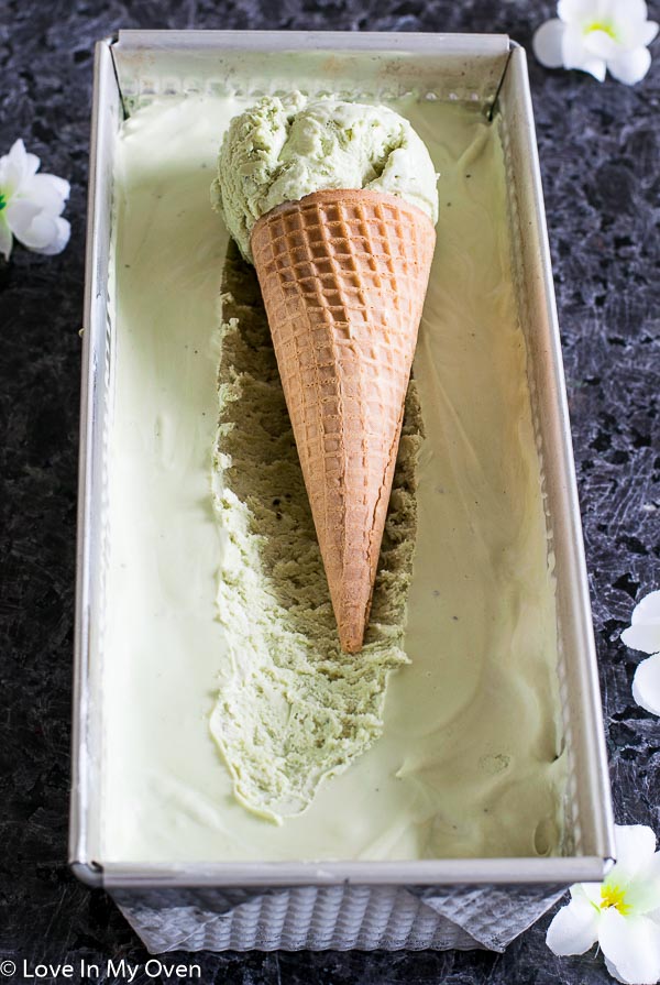 Matcha No Churn Ice Cream