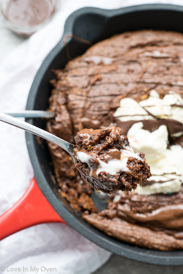 gluten free skillet brownies