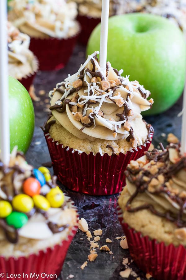 caramel apple cupcakes