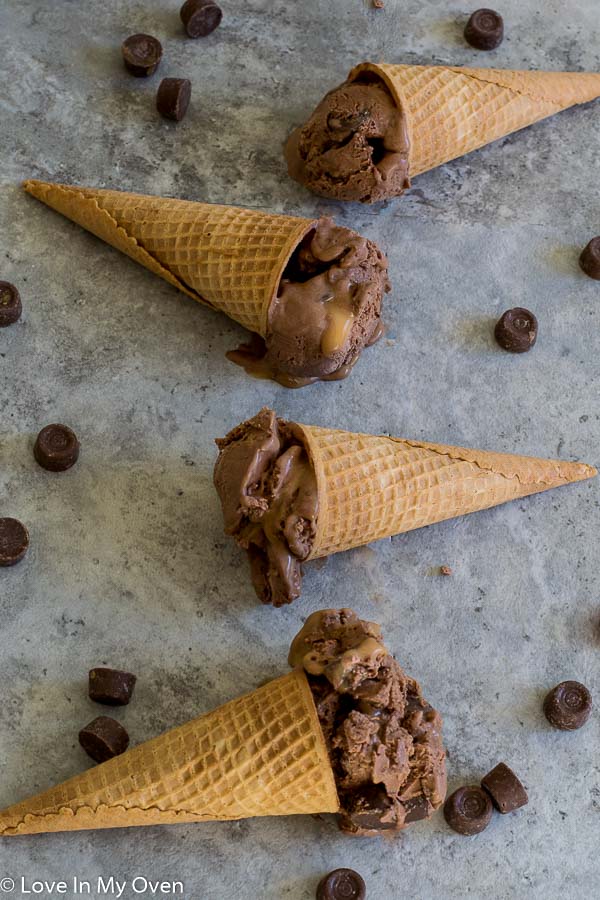 Rolo No Churn Ice Cream