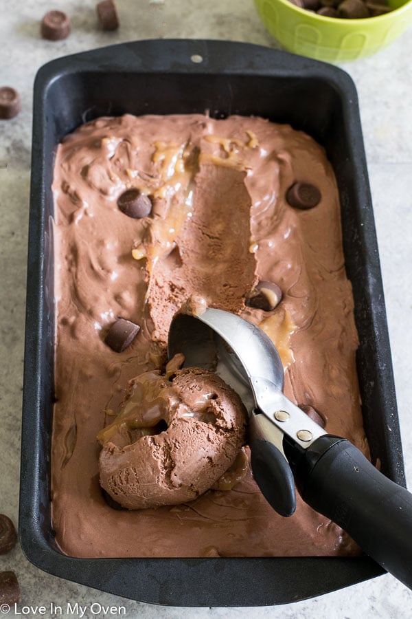 rolo no churn ice cream