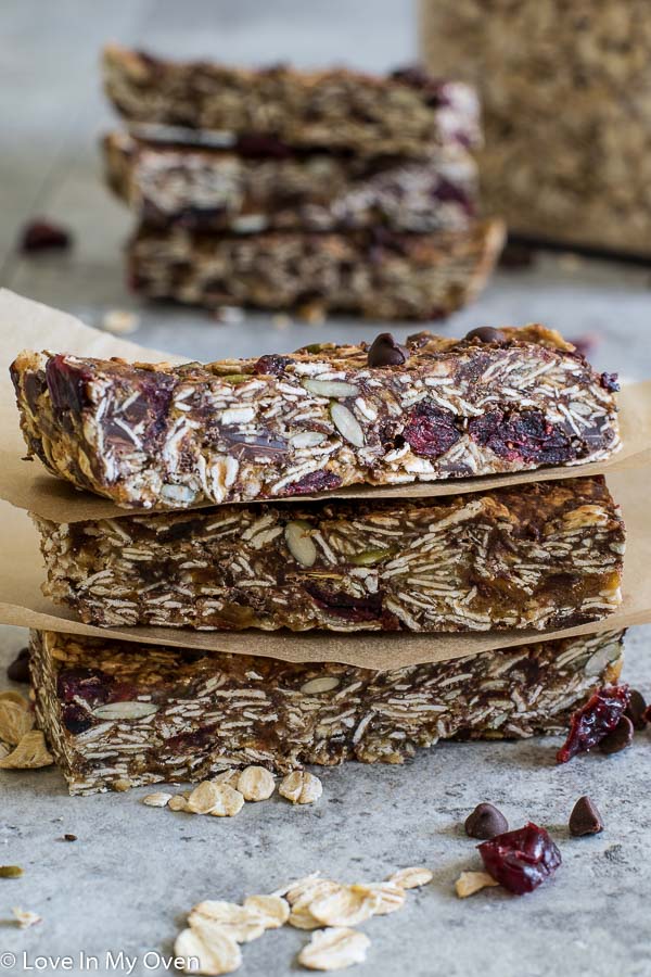 Nut-Free Chewy Granola Bars