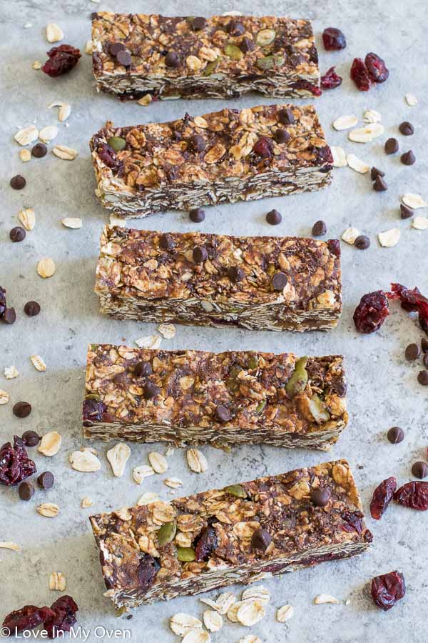 Nut-Free Chewy Granola Bars