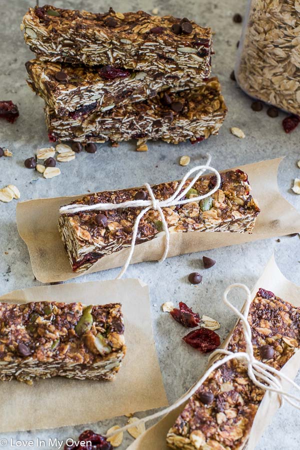 Nut-Free Chewy Granola Bars