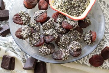 chia chocolate dipped apricots