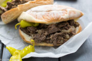 slow cooker Italian beef sandwiches