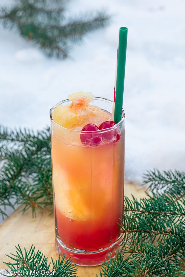 boozy christmas slush