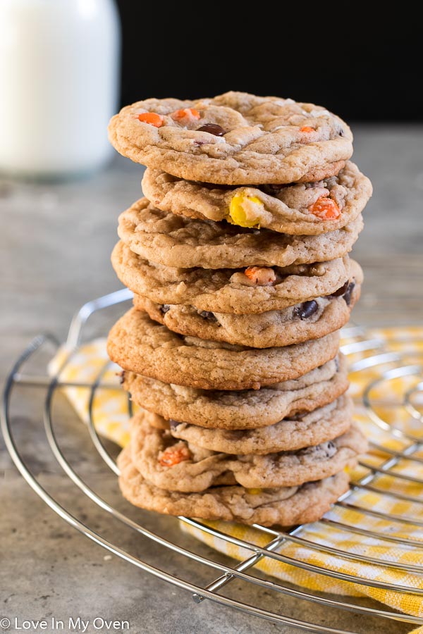 Browned Butter Reese's Pieces Cookies