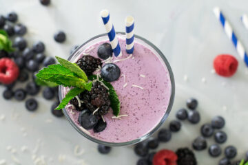 low-carb blueberry smoothie