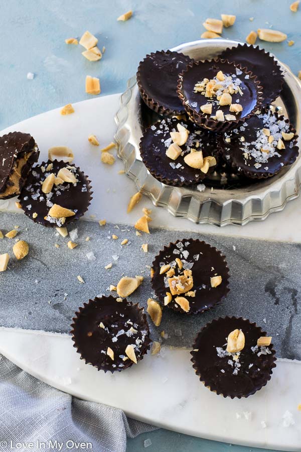 Mini Dark Chocolate Peanut Butter Cups - Toppings - Candy 