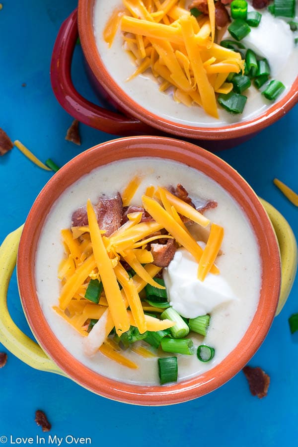 Instant Pot Loaded Cauliflower Soup