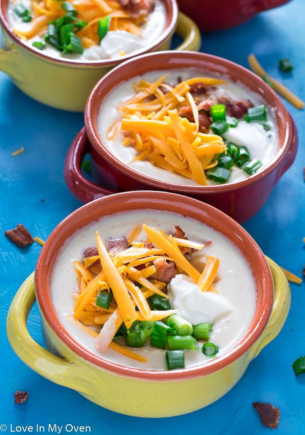 Instant Pot Loaded Cauliflower Soup