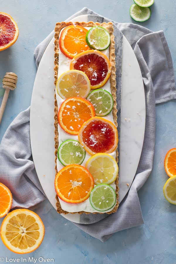 Sunny Citrus Tart - Love In My Oven