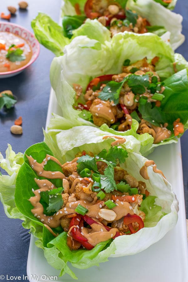 Thai Cauliflower Lettuce Wraps-5