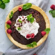 chocolate chia pudding pie