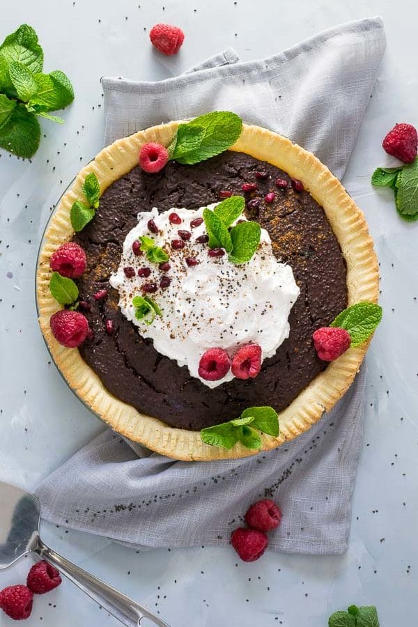 Grain-Free Chocolate Chia Pudding Pie
