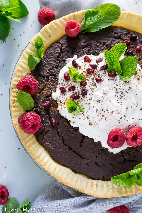 Grain-Free Chocolate Chia Pudding Pie