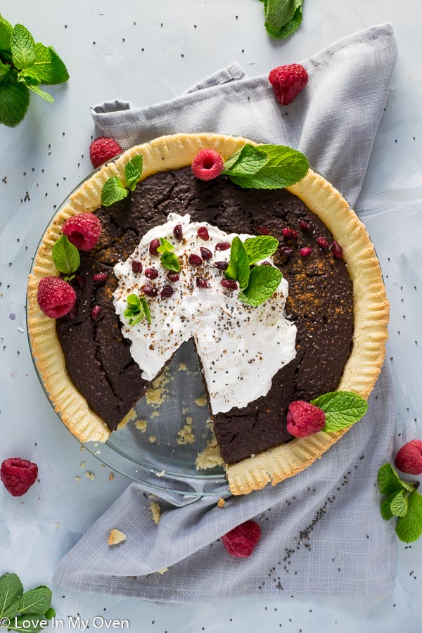 Grain-Free Chocolate Chia Pudding Pie