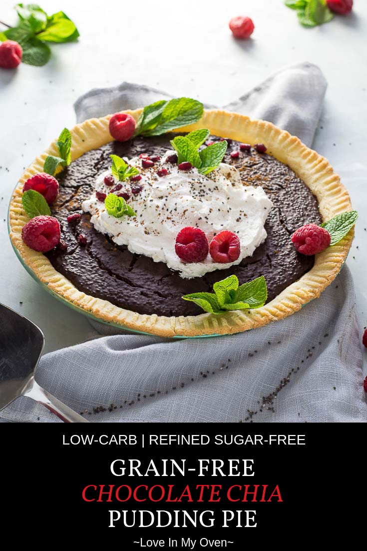 Grain-Free Chocolate Chia Pudding Pie