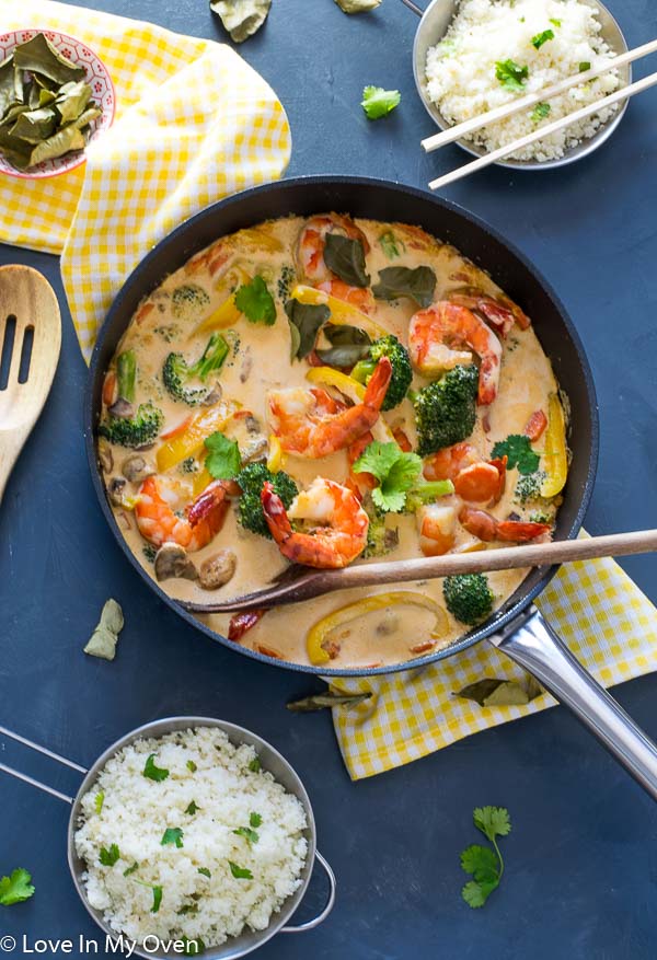 red thai prawn curry