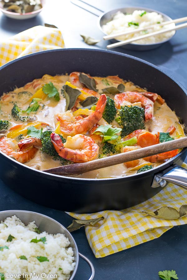 red thai prawn curry