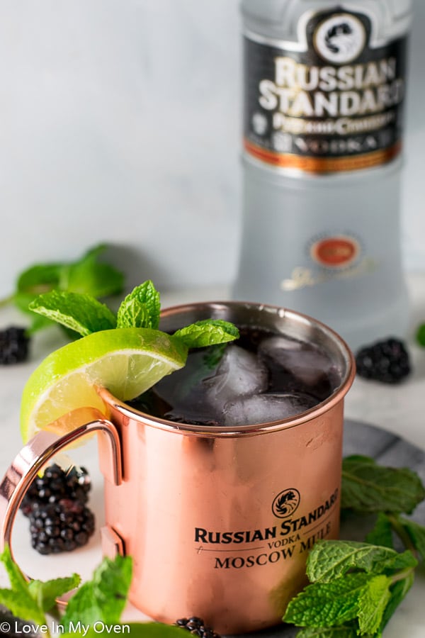 Blackberry Moscow Mules - Fit Foodie Finds