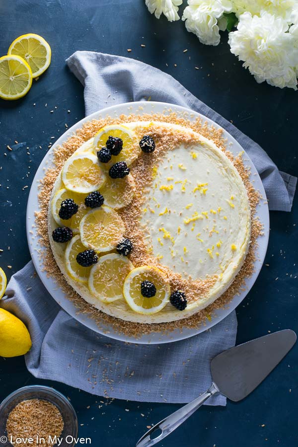 Low Carb Lemon Cheesecake | Love In My Oven