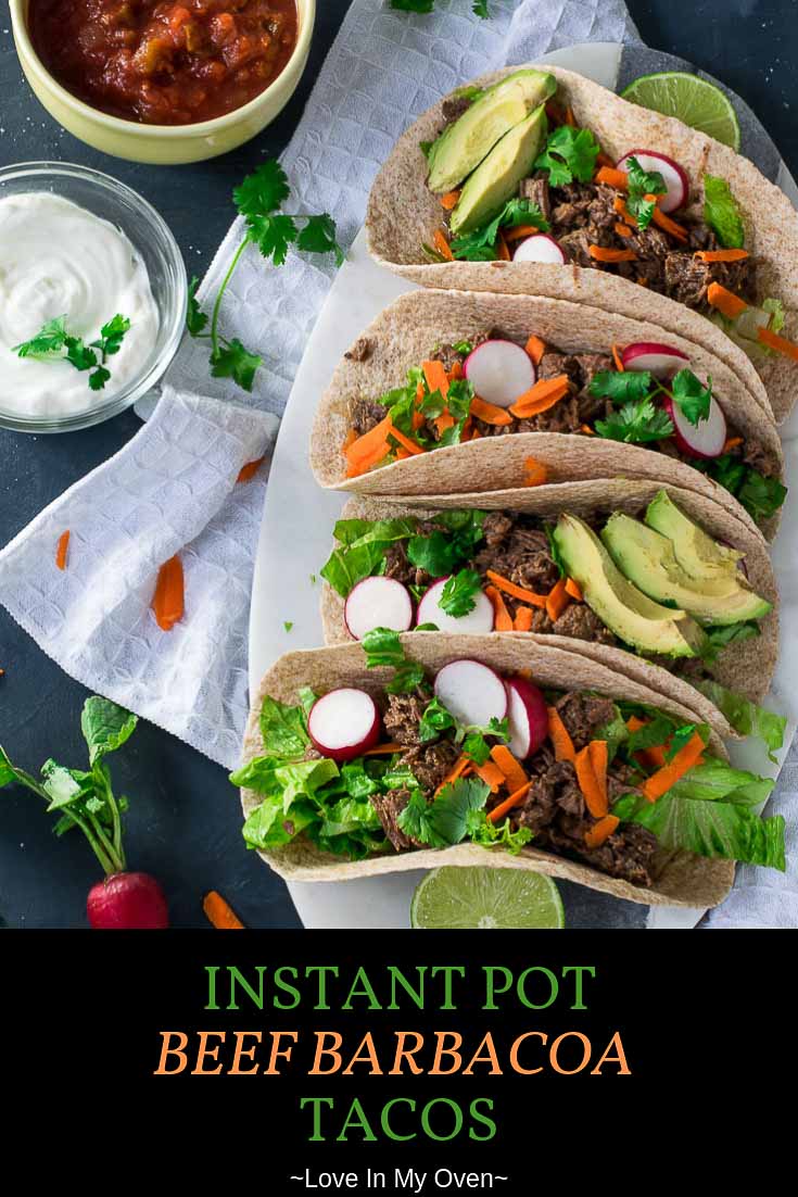 Instant Pot Beef Barbacoa Tacos