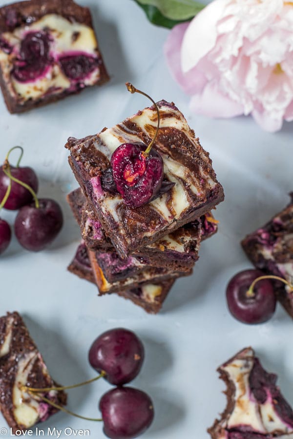 cherry cheesecake brownies