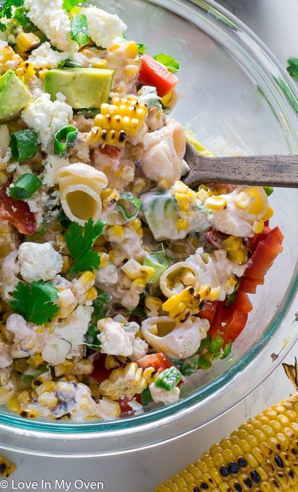 mexican street corn pasta salad