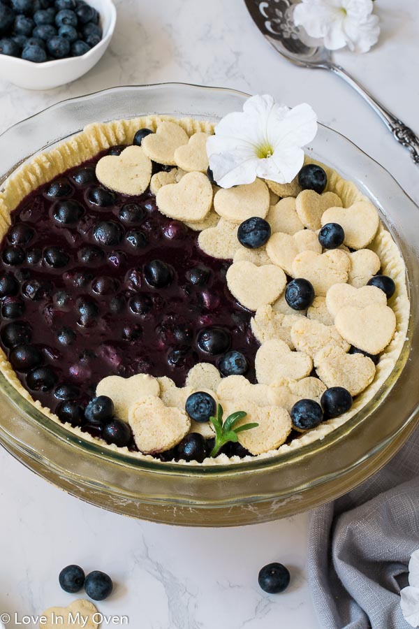 healthy blueberry pie