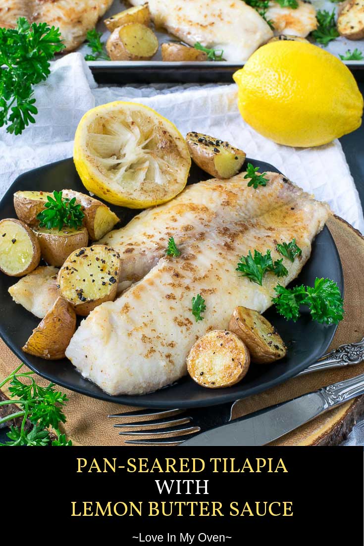 Pan Seared Tilapia with Lemon Butter Sauce