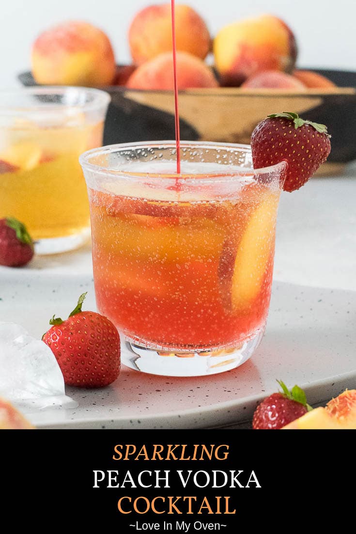 Peach Vodka Cocktail - Love In My Oven