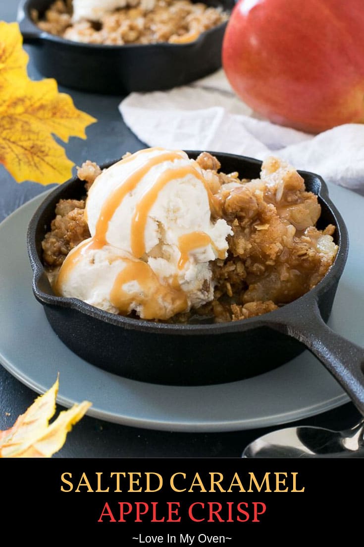 Salted Caramel Apple Crisp