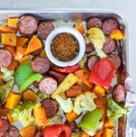 one pan sausage and veggies