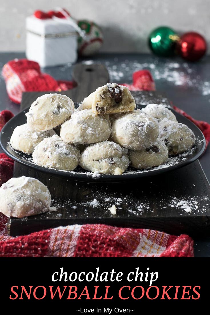 Chocolate Chip Snowball Cookies