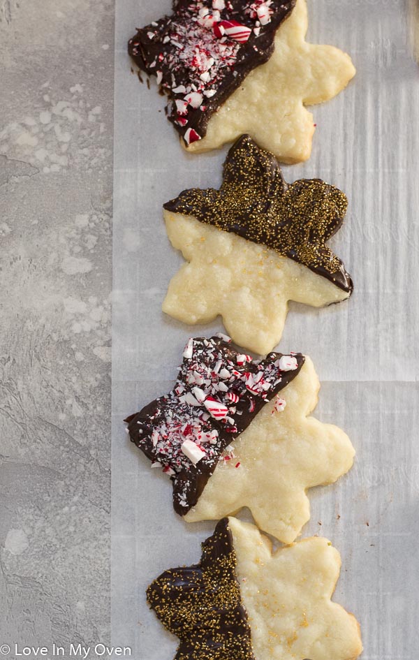 chocolate covered shortbread cookies