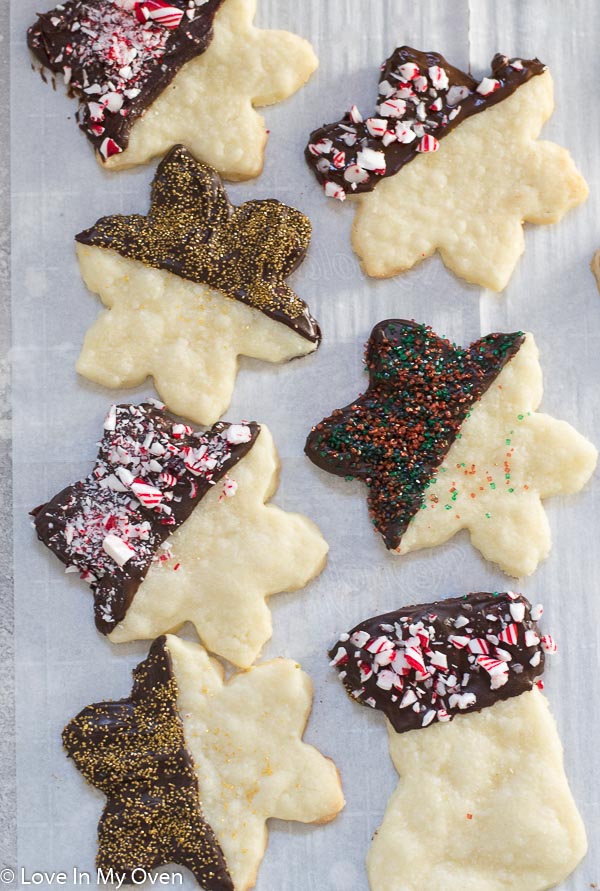 chocolate covered shortbread cookies