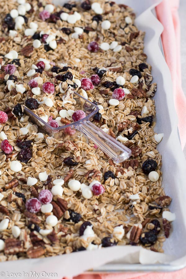 cranberry pecan granola