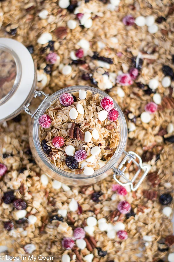 cranberry pecan granola