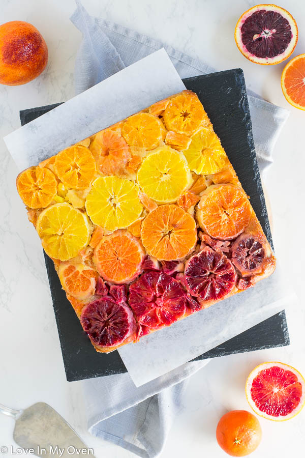 Rhubarb Yogurt Upside Down Cake » CafeHailee