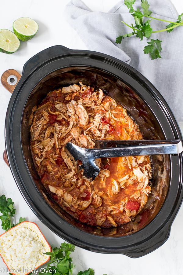 slow cooker chicken tinga