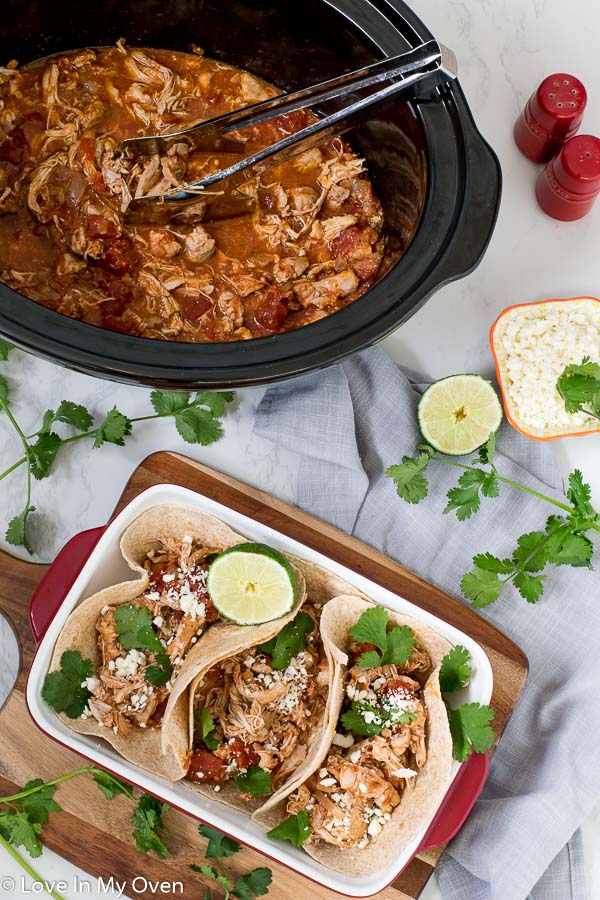 slow cooker chicken tinga