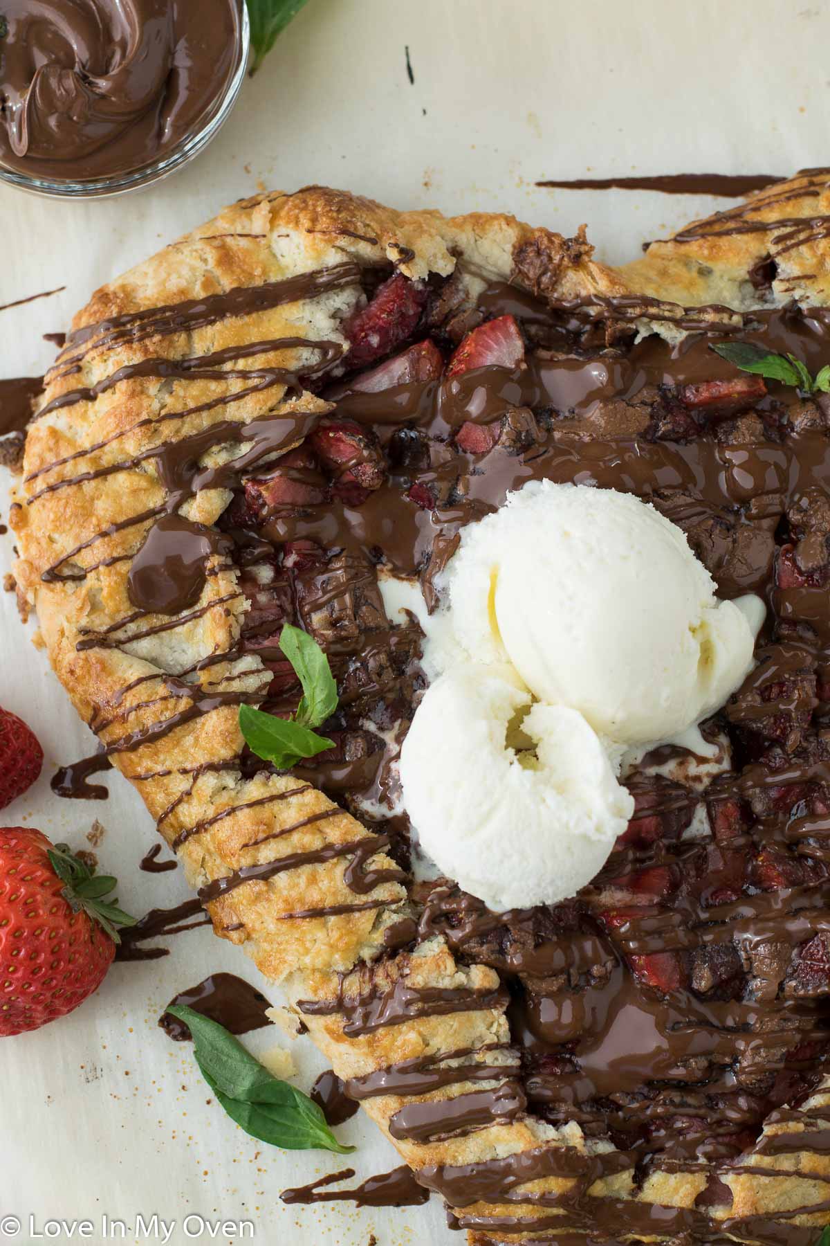 Strawberry Nutella Mountain Pie