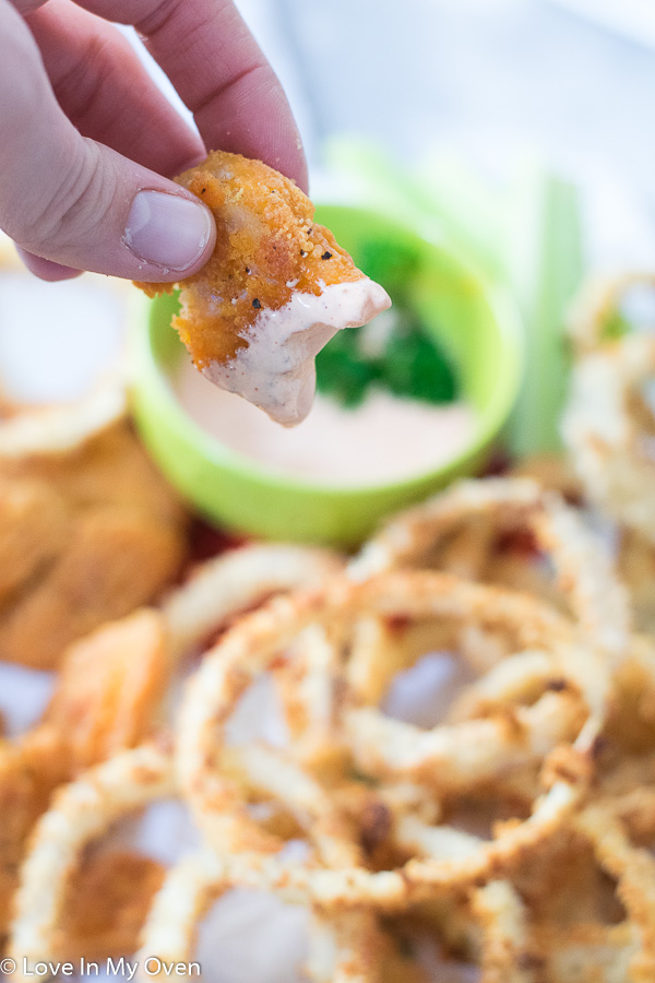 oven baked onion rings