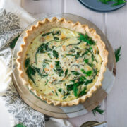 salmon spinach quiche