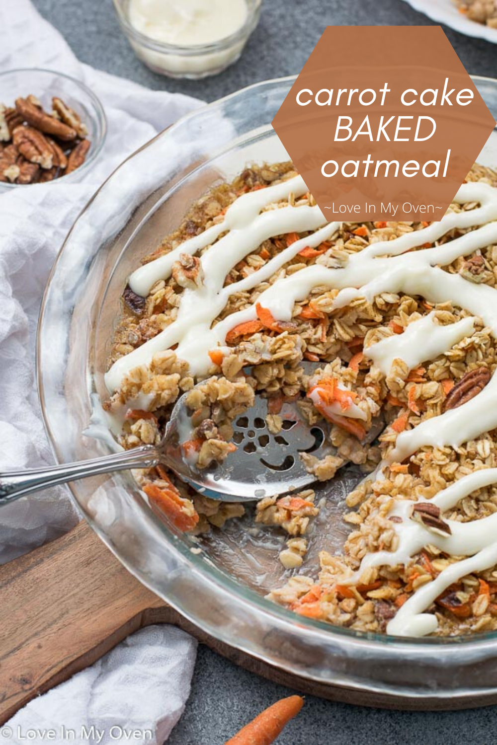 Carrot Cake Baked Oatmeal