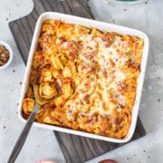 cheesy tortellini bake