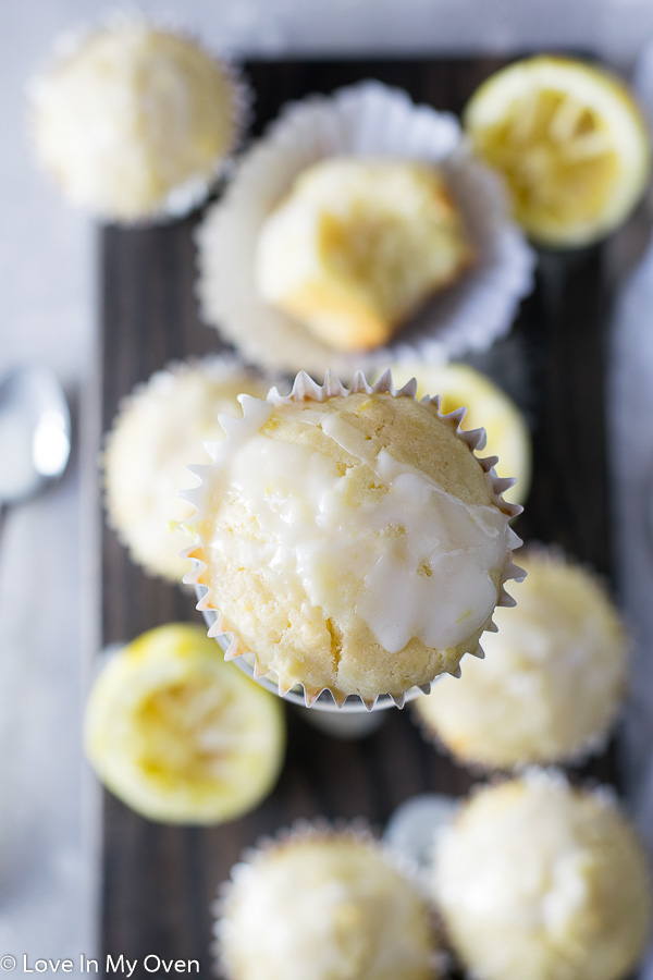 glazed lemon muffins