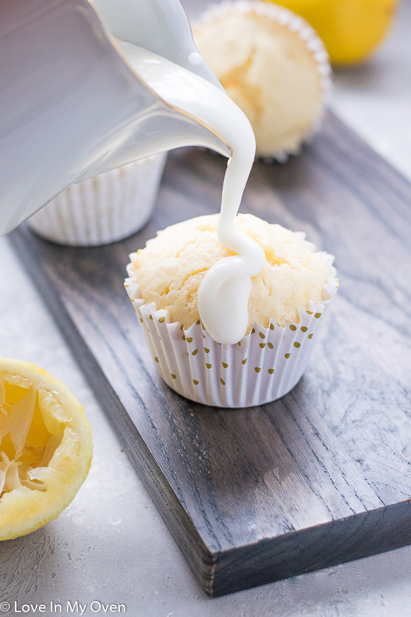 glazed lemon muffins